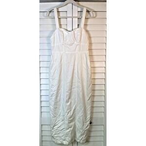 NWT YFB Young Fabulous & Broke Bustier White Midi Denim Dress | Medium